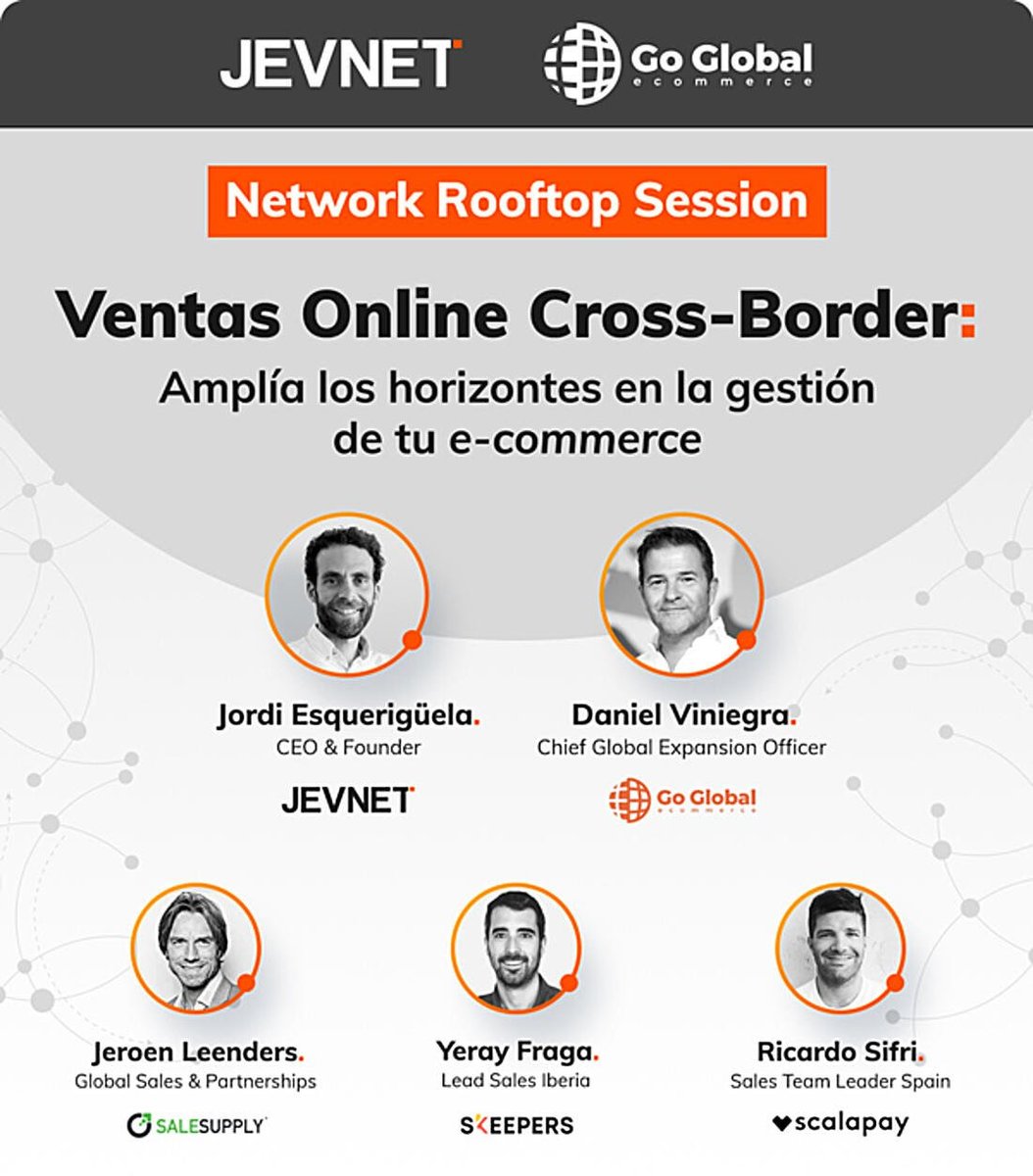 Uno de los retos que más se plantean las e-commerce es dar el paso hacia la venta en otro países. 

Será un orgullo compartir panel el 2 de junio para hablar de las claves para que la internacionalización tenga las bases suficientes para que sea un éxito. recursos.jevnet.es/lp-nrs-cross-b…