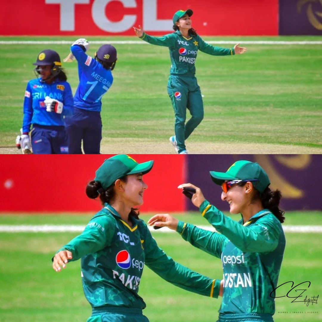 cczdigital's tweet photo. Pakistan beat Sri Lanka by 6 wickets in T20I series opener.
Pakistan managed to restrict Sri Lanka to 106-8.Tuba Hassan bagged 4 wickets for just 8 runs in 4 overs, best-ever bowling figures by a Pakistani debutant in Women's T20Is
#backourgirls #womeningreen
#PAKvsSL #cczdigital https://t.co/QKz3tffDmG