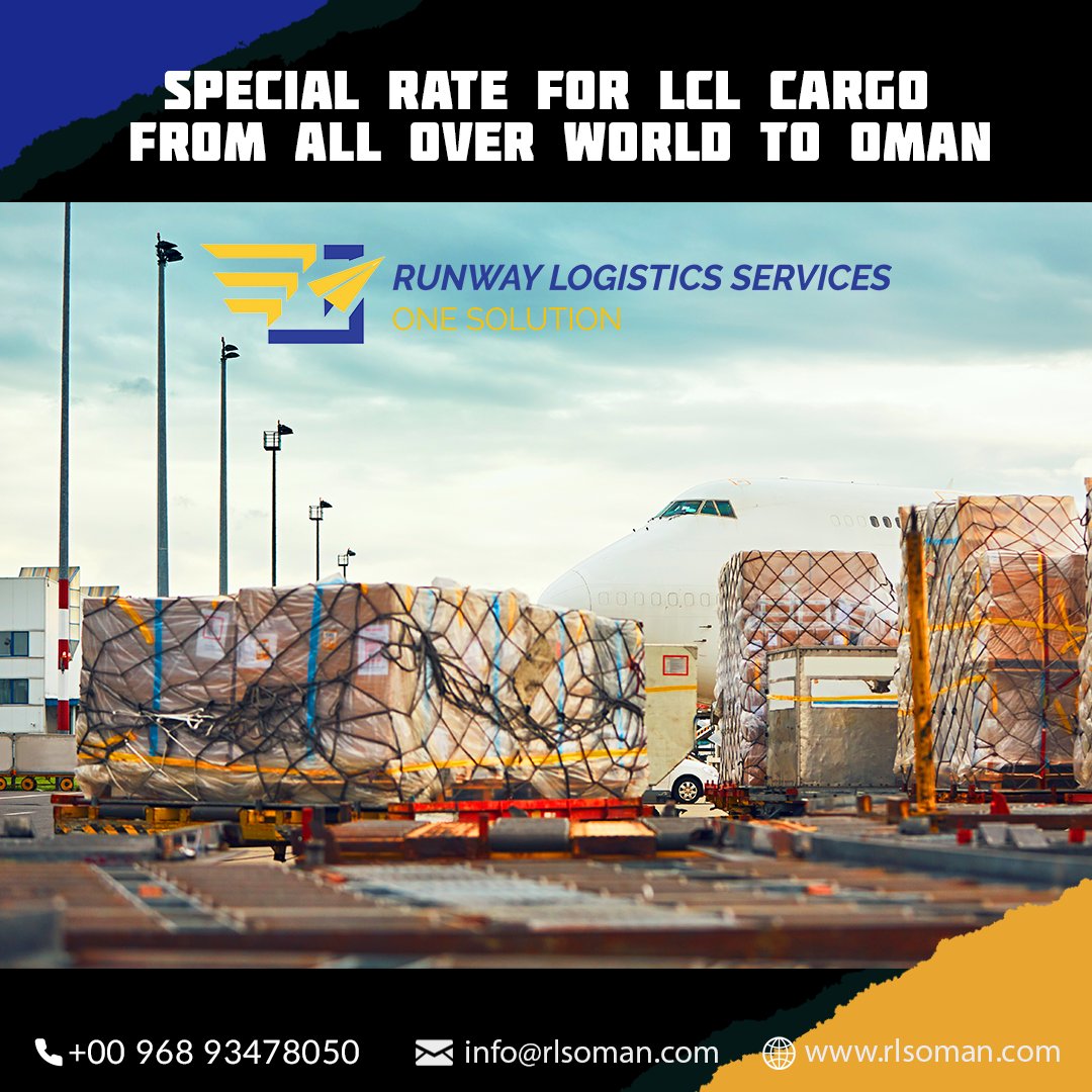 Special Rate for LCL Cargo from all over world to Oman
Call us : 0096893478050
Mail : info@rlsoman.com
rlsoman.com
#runwaylogisticsservices #logisticservicesoman #seafreightforwarder #seafreightmuscat #lclcargo #lclcargos #lclcargooman #lclcargomuscat #lclcargoservice