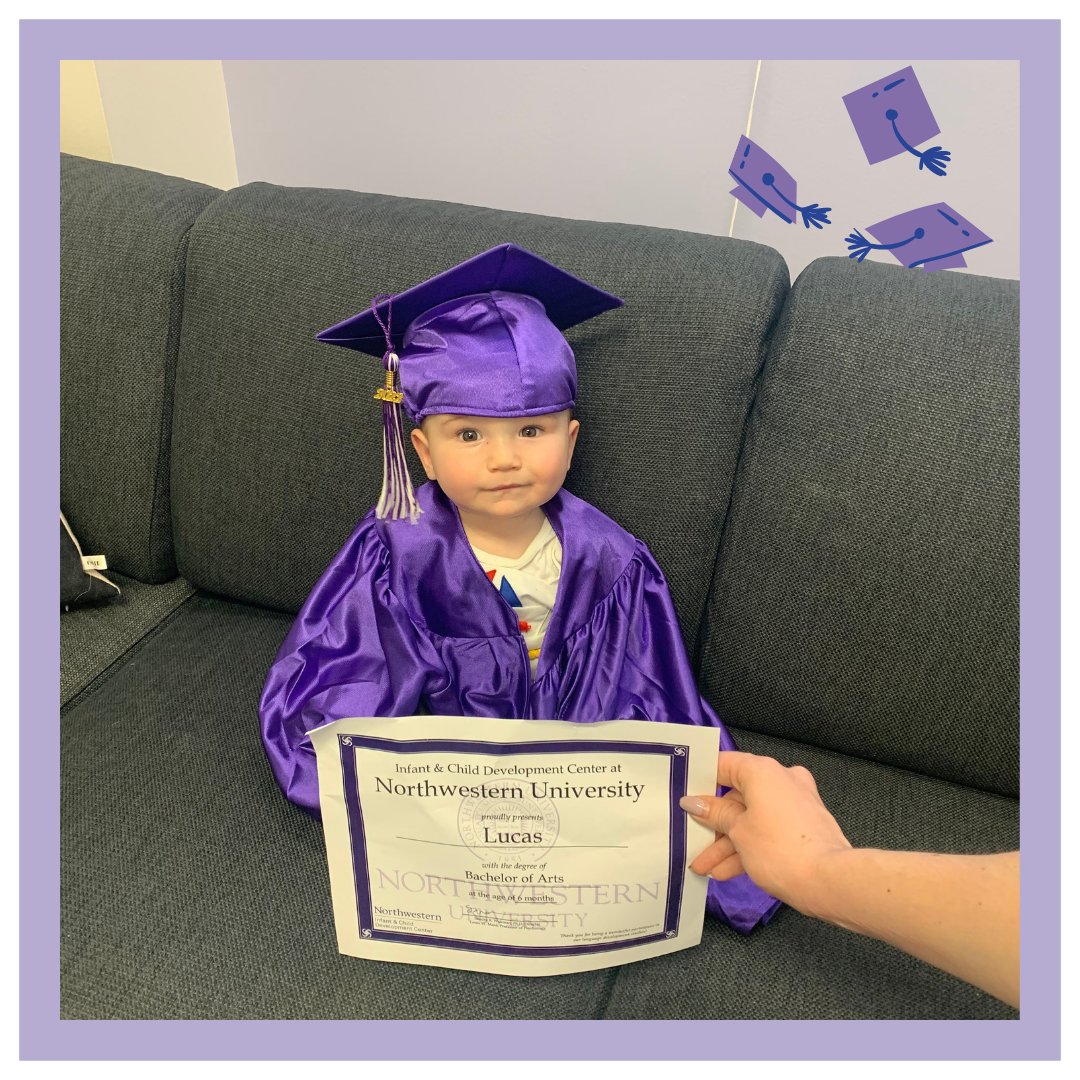 A big congratulations to Lucas who was awarded his Bachelor's in Baby Studies from Northwestern University this morning! Well done Lucas and thank you🎓 

If you would like to sign your baby up for a study please click the link below
bit.ly/ICDC_NU