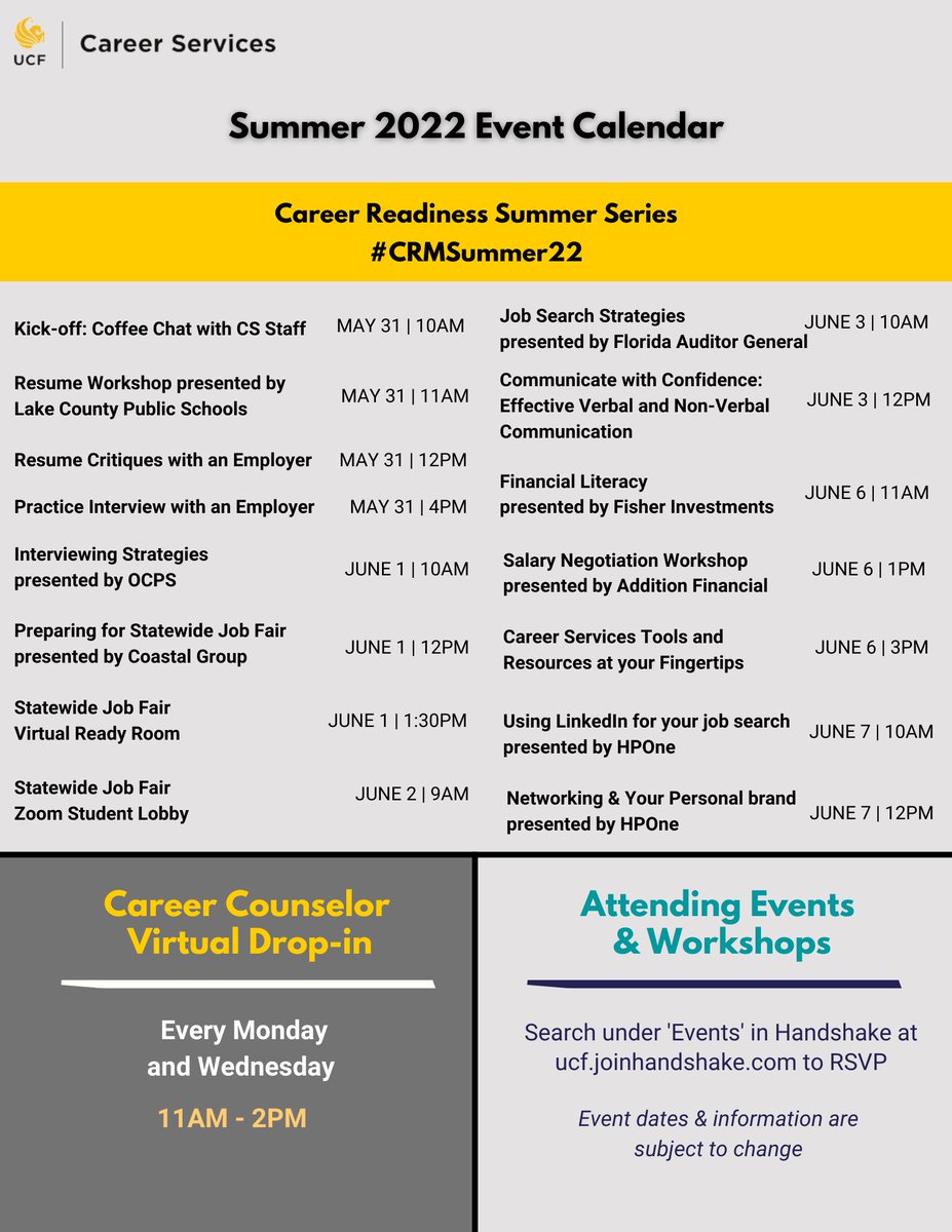 UCF Career Services tweet media