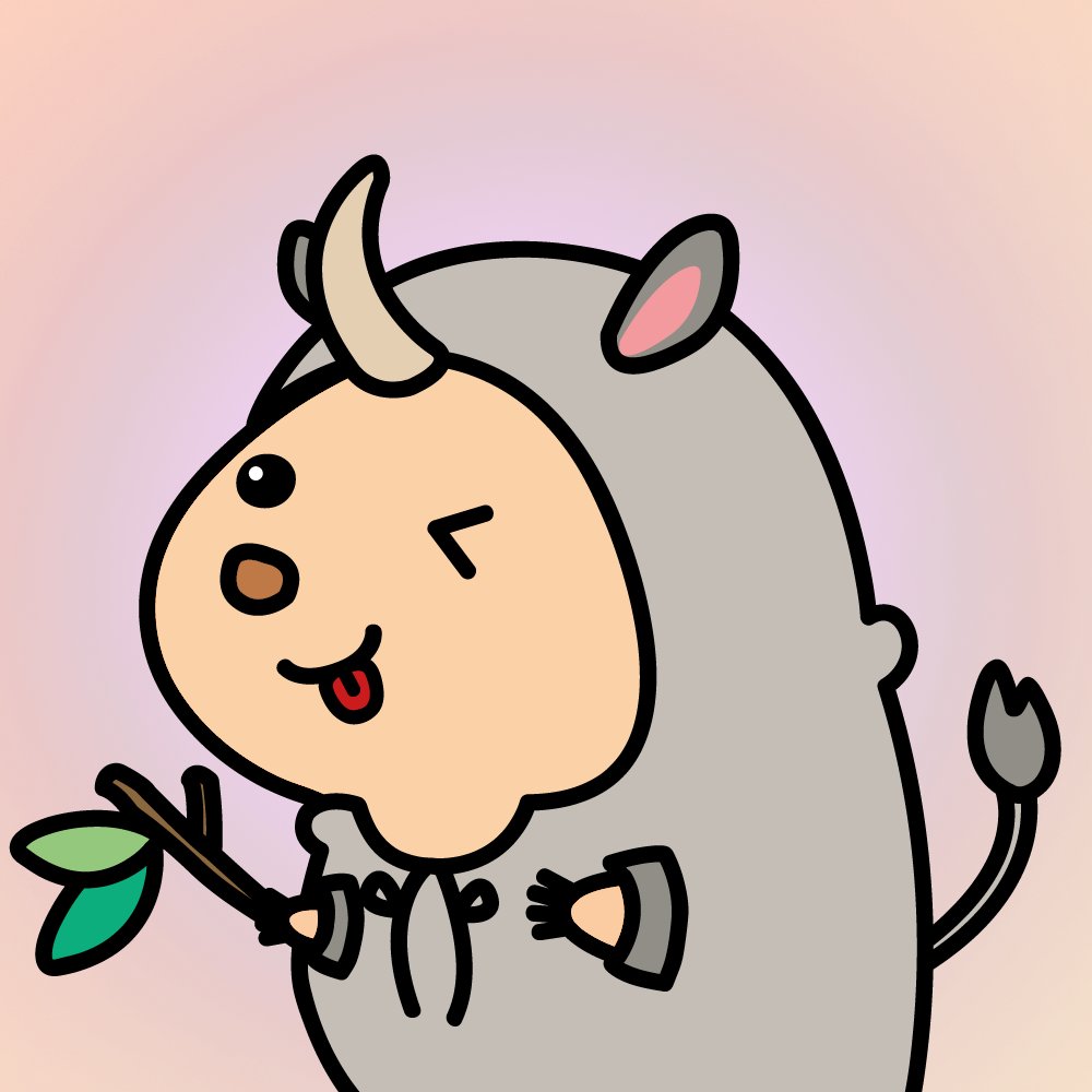 Hello friends 🐶🐱🐭🐹🐰🐻🙉
Today`s sneak peek!! Bara with a rhino hoody!

#SneakPeek #newnftproject #NFT #NFTs #NFTCommunity #NFTart #nftcollector #Baradisenft #animalfriendly #ecofriendly