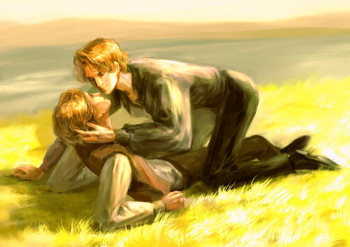 FmlLindsey's tweet photo. First time on the riverbank.

#Grindeldore 
#GGAD 
#Dumbledore 
#Grindelwald
#Gelbus 
#HarryPotter 
#Harrypotterfanart 
#FantasticBeastsTheSecretsOfDumbledore https://t.co/oprPmuf2dz