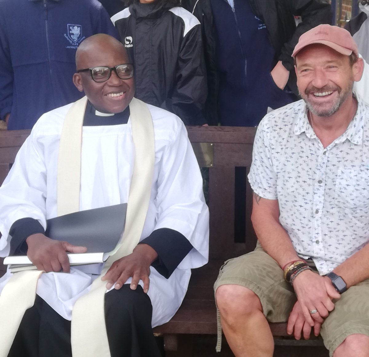 A privilege to attend the blessing of a bench in memory of the late Fr Lawrence Smith, at St Botolph's Northfleet, with mayor Peter Scollard and current priest Fr Cyril. <a href="/graveshambc/">Gravesham Council</a> <a href="/SeeOfRochester/">@SeeOfRochester</a>