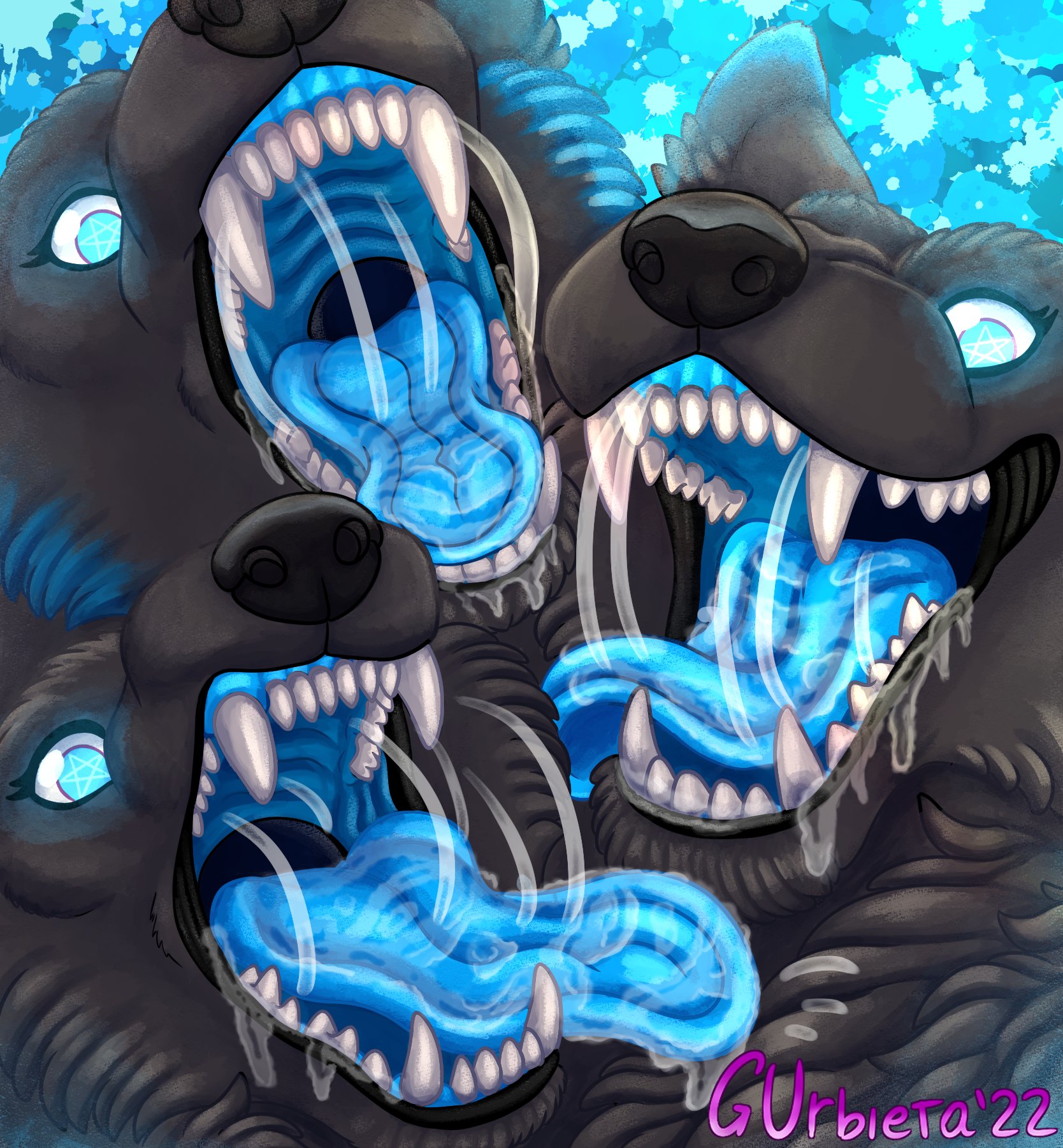 Urbieta Creations (theythem) on X: Mawshot commission for @Demon_TriPup  t.coWqmooFEYbs Do you want to help me for free? 🔁+💙? Plz uvu  t.co1qmuwraZLx Thanks for supporting my art 💙✨ #furryvore #macro  #maw #