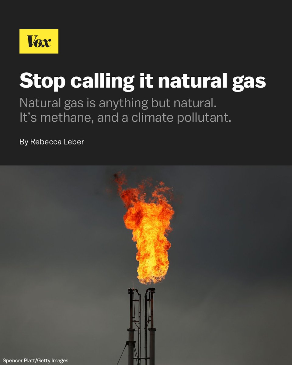 1/ The end of natural gas has to start with its name.

For over a century, the gas industry has marketed natural gas as "clean," "renewable," and "responsible," reports <a href="/rebleber/">Rebecca Leber is now at @rebleber.bsky.social</a>. 

But all of those labels mean the same thing: Methane.