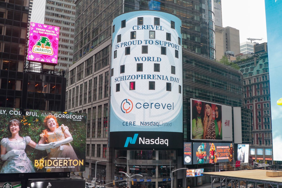 Today, @Nasdaq joins us in recognizing #WorldSchizophreniaDay to support those who are living with #Schizophrenia and their loved ones. Together, let’s bring awareness to the condition and #EndTheStigma.