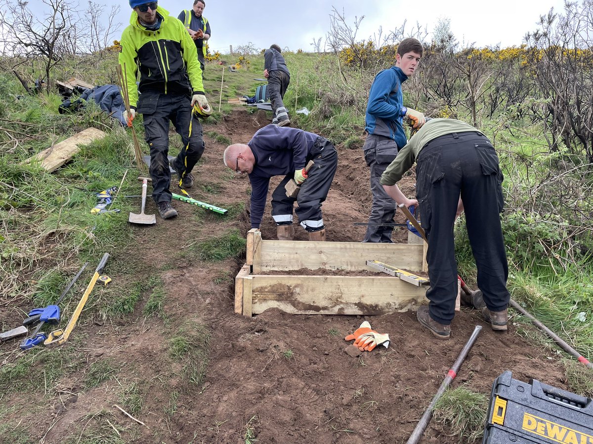 Great work by our volunteers the last few days as we build steps on Dumyat. #outdoor #sunnydays #tcv <a href="/TCVtweets/">The Conservation Volunteers (TCV)</a> <a href="/TCVScotland/">TCV Scotland</a> <a href="/StirlingCouncil/">Stirling Council</a> <a href="/ClacksCouncil/">Clackmannanshire Council</a>