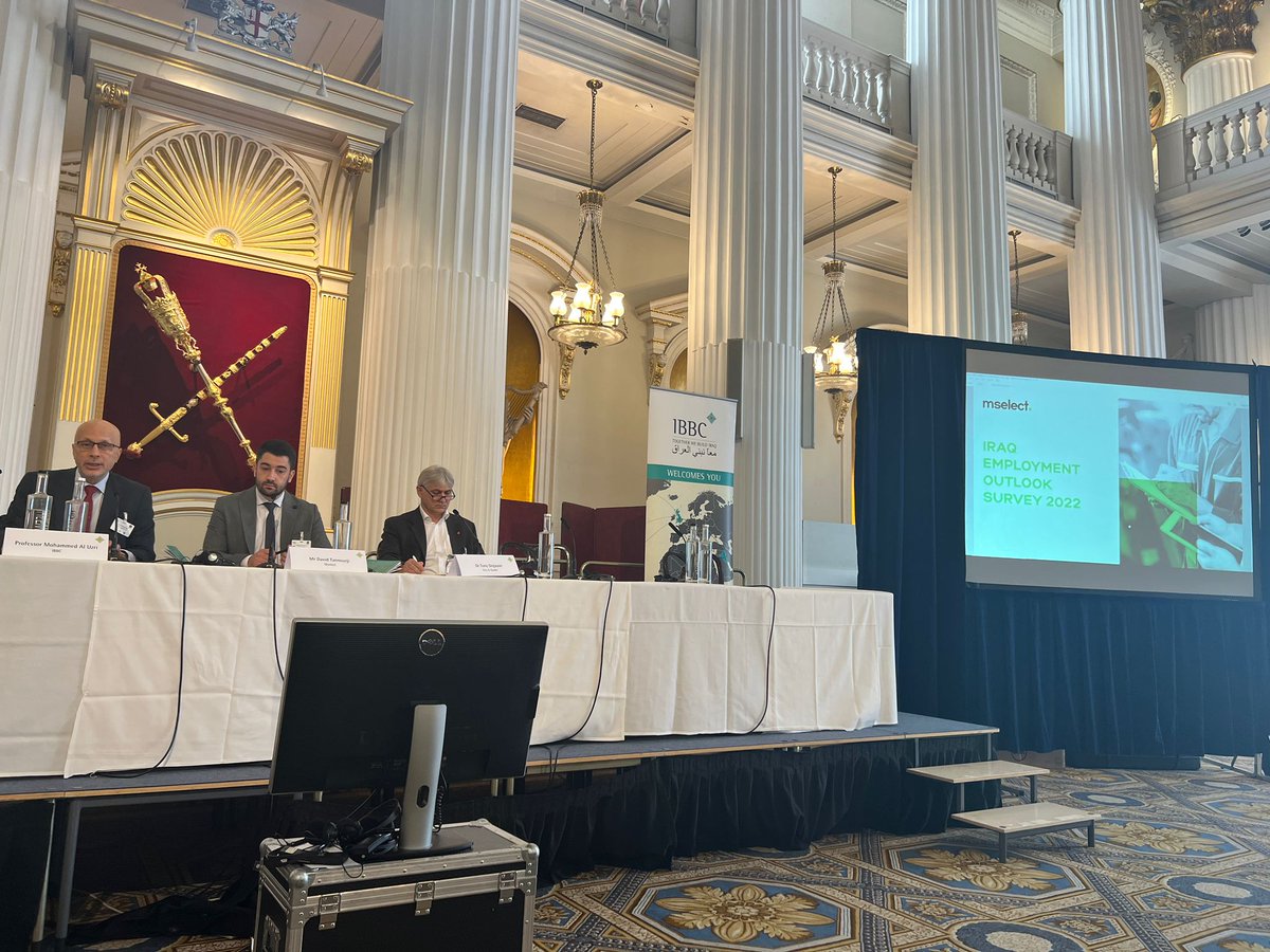 mselectonline's tweet photo. Mselect’s @davidtannourji on the Education & Skills panel at the @IBBC_London Iraq Day conference in #London.
Giving our input as Iraq’s leading #staffing agency
#mselect #iraq #IBBC #education #learning https://t.co/o0VgWEi7pa