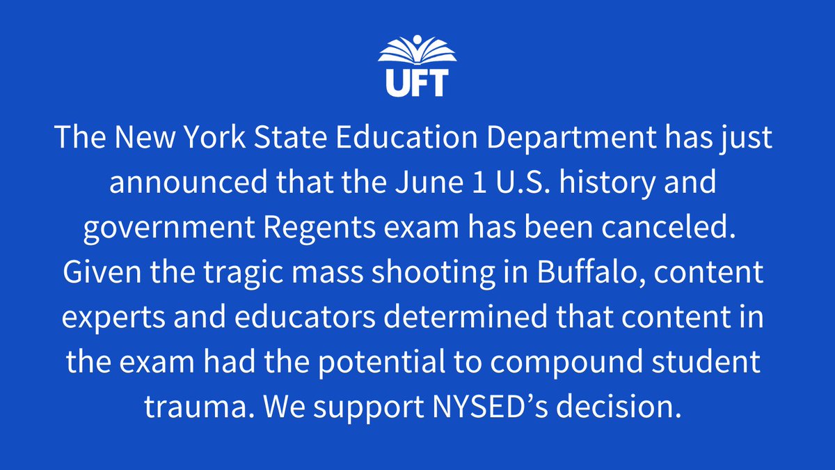 Read the statement from <a href="/NYSEDNews/">NYS Education Department</a>: uft.org/sites/default/…. June 1 will be an instructional day for students.