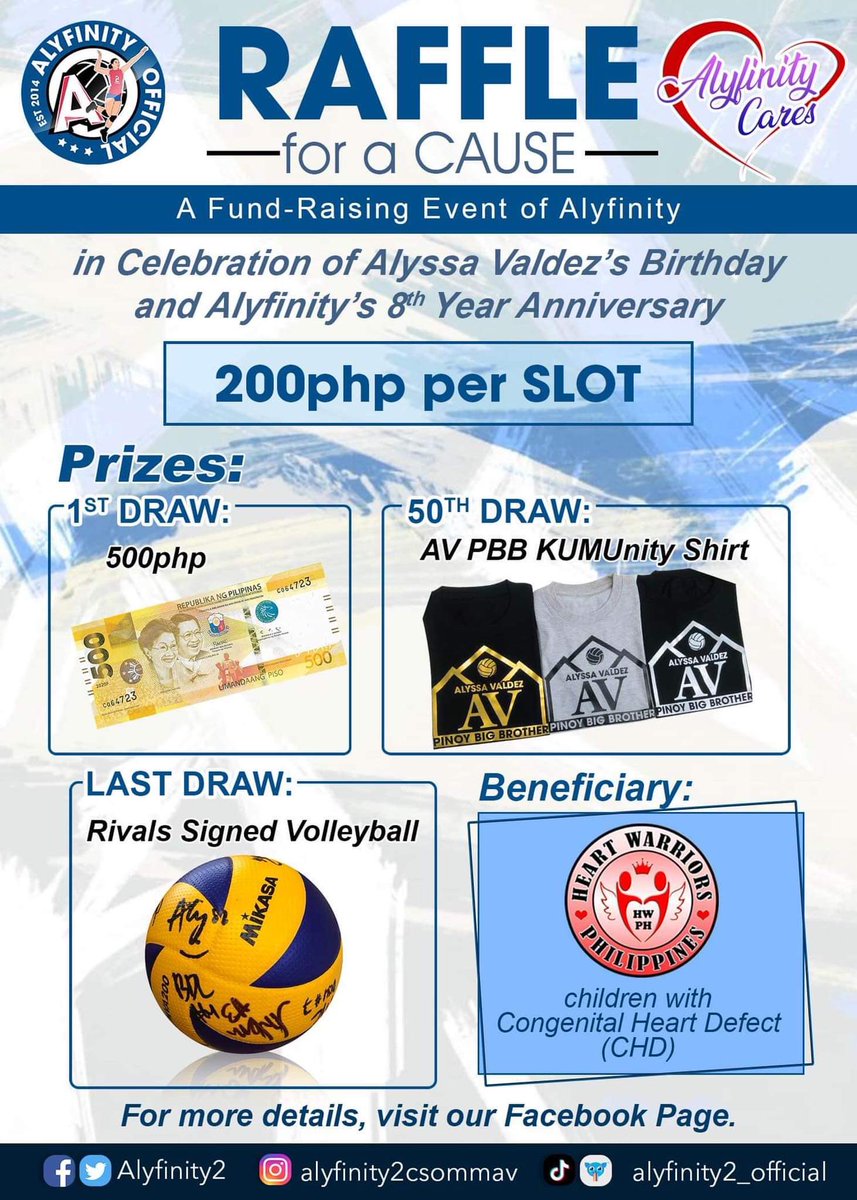 Alyfinity2's tweet photo. RAFFLE FOR A CAUSE๐
Click the link for PAID RAFFLE! ๐๐ป
https://t.co/cZguin7L5K.
Or visit our Facebook page for more info ๐๐ป https://t.co/9gMpIb11FF.
#AlyfinityCares
#ChildrenWithCHD
#HeartWarriorsPhilippines https://t.co/qwdidahnDK
