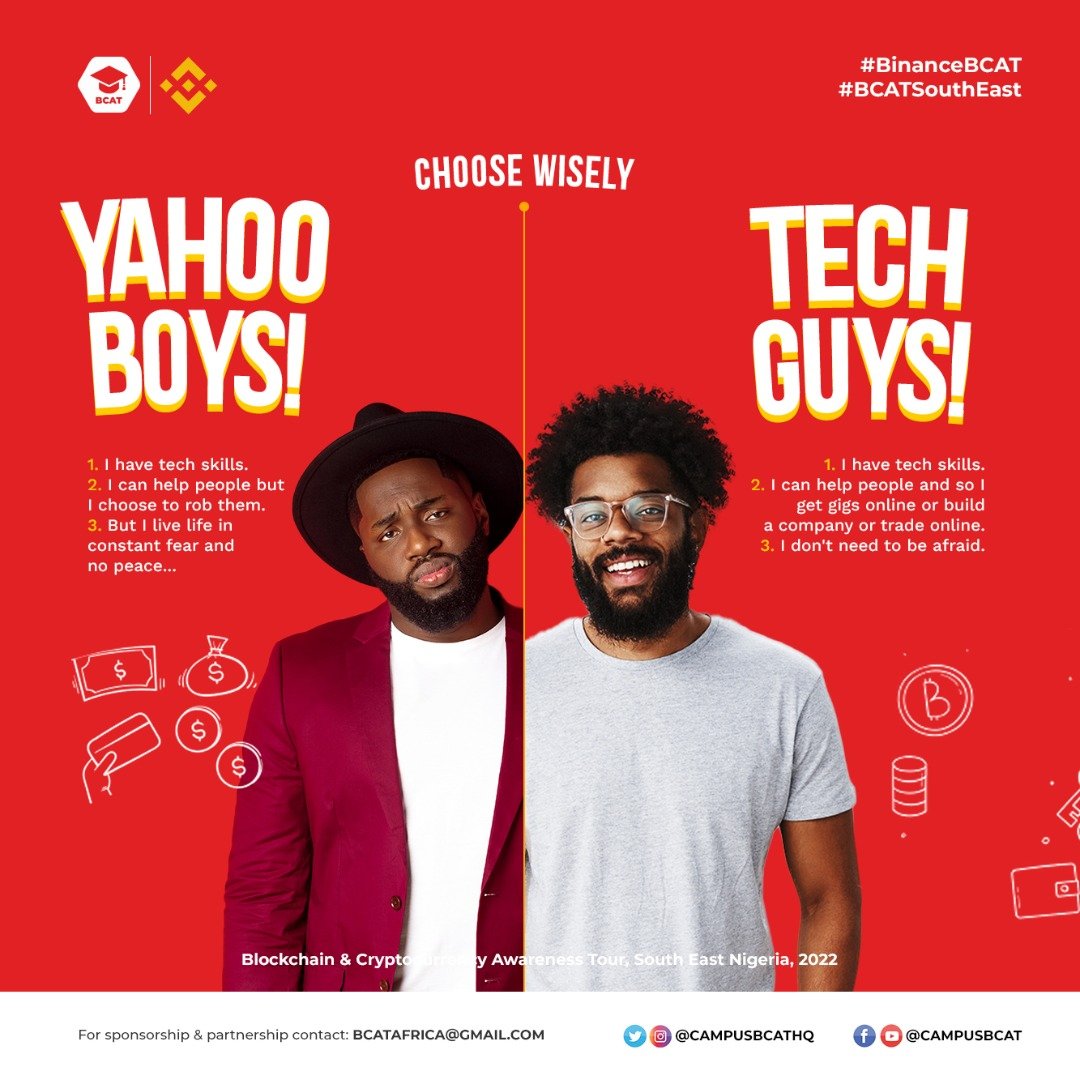 campusbcatHQ's tweet photo. What's your stand?

Live freely or in fear?

#BinanceBCATEnugu
#BlockchainEnugu https://t.co/MYP3zhUZpe