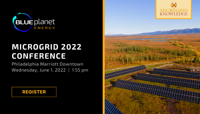 BluePlanet_Tech's tweet photo. We are moderating a breakout session at @MicrogridNews #Microgrid2022! Join our very own Director of Market Development, @MR_Roberts_INC in Philadelphia on June 1 @ 1:55 pm PST. Check out the agenda here:
https://t.co/txnKkSnCEa https://t.co/aLaGVeRkCB