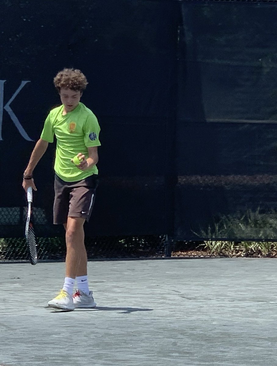 TOKC1's tweet photo. One of Louisiana’s top junior players Mitchell Armbruster sports his TOKC shirt in the L5 Louisiana Closed Championship tournament! GiddyUp!! #TOKCSwag #DoThatOneThing https://t.co/PFbeLLwMGE
