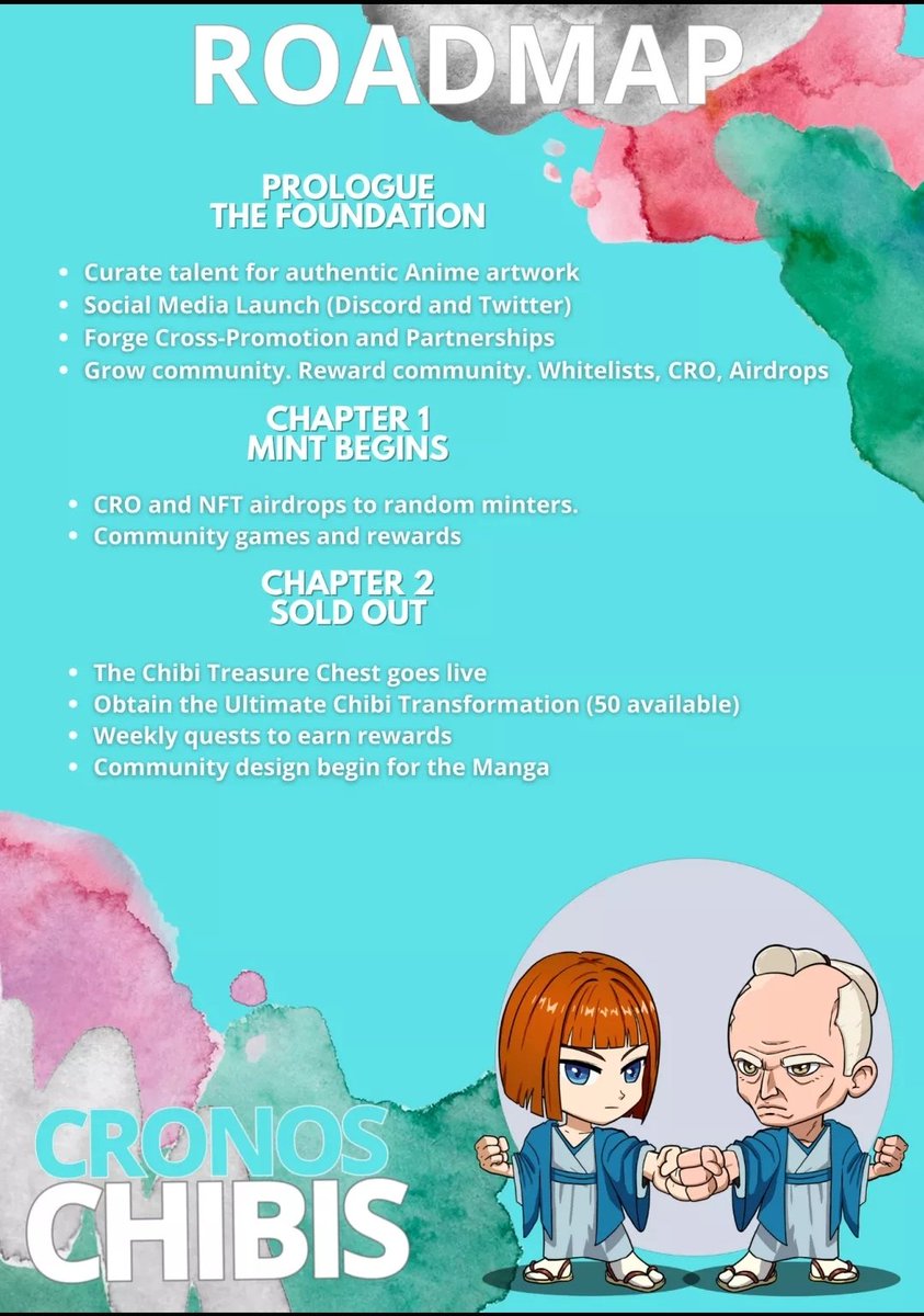CronosChibis's tweet photo. We are chapter 1, of the road map.
Mint is live on https://t.co/MQusl7aw5k
Mint 10 x for free hoodie, hodl 1 of each character to get gen2 airdrop.
#NFTCommumity #NFTProject #NFTdrop #NFT #fftb #ctofam #AnimeArt #AnimeNFT #anime
#cro #CronosNFT #StakingNFT #Merchandise https://t.co/qlsmyYa3dy