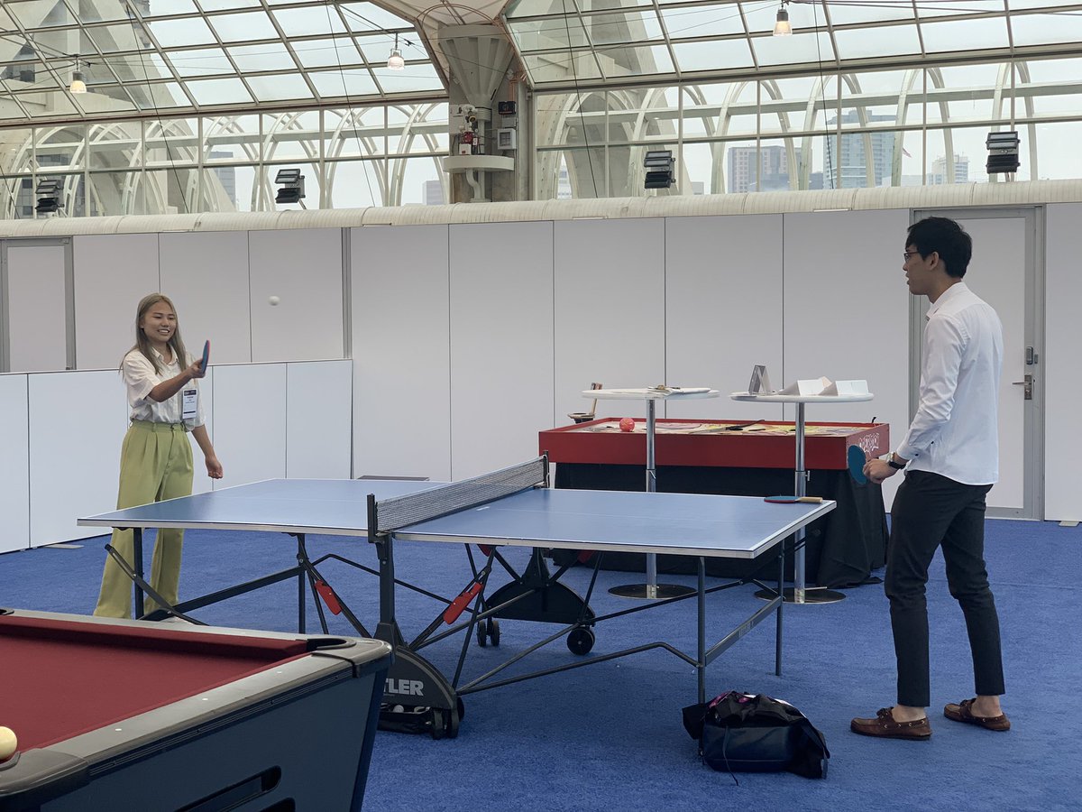 #DDW come join our pingpong experts for the match of the century! <a href="/ChengHanNg/">Cheng Han Ng</a> 🏓