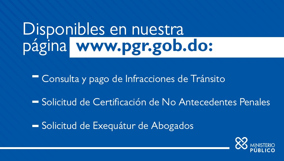 ProcuraduriaRD's tweet photo. Entra a nuestra página web https://t.co/Acm3MppHyQ y accede a estos servicios en línea siempre que los necesites. https://t.co/XWztyHyXiI