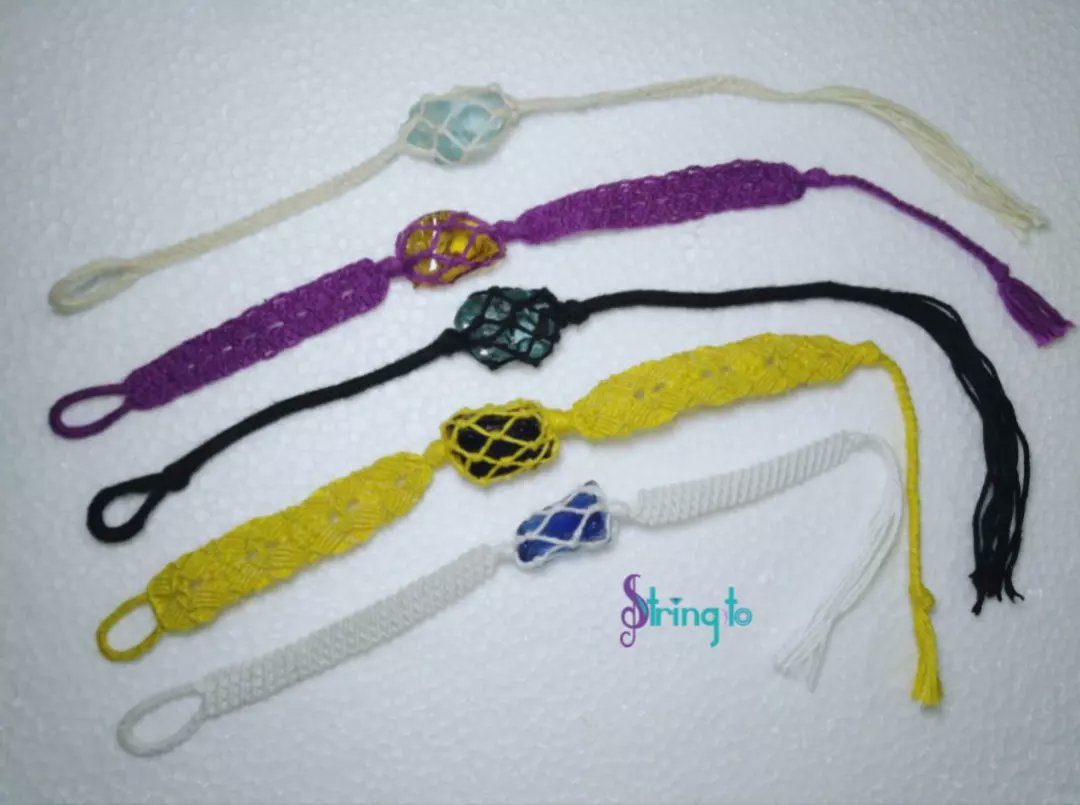 Stringito's tweet photo. Macrame bracelets beaded with stones 🙌🏻💜💙💚💛🧡❤️✨

Hurry up it's limited! 💃🕺

#macrame #macramê #macramelovers #macramé  #beadsegypt #braceletsegypt #handmadeegypt #knottedbracelets #friendshipbracelets #strings #stringito #art 

https://t.co/CauErAfoo4 https://t.co/59hYhICcYP