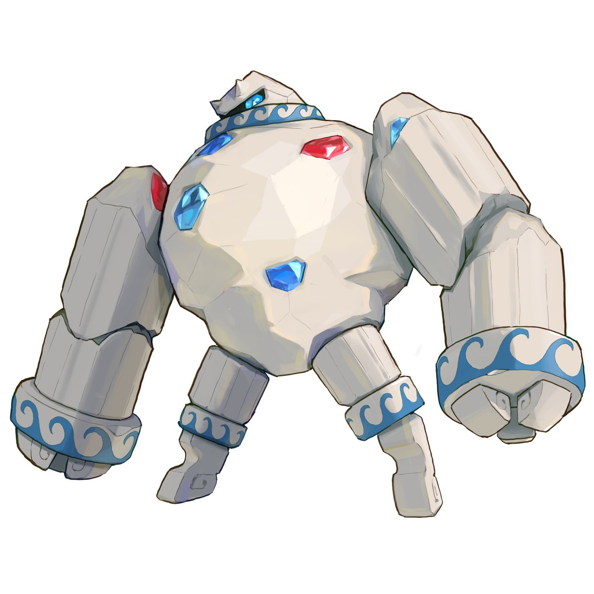 no humans white background pokemon (creature) solo standing gem full body  illustration images