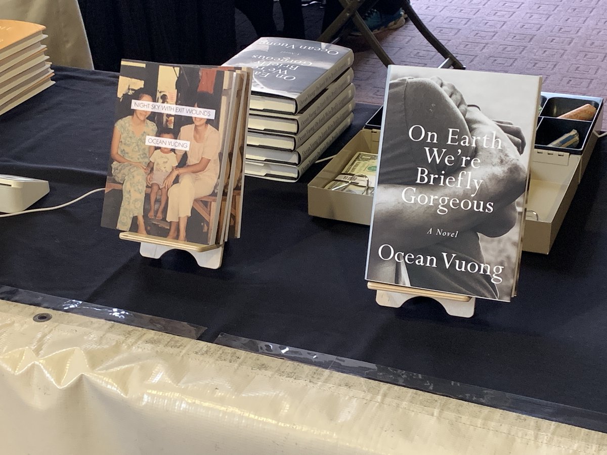 FOCLCNY's tweet photo. What a way to close out the 27th Season of the FOCL Author Series! On Tuesday, May 17th, our wonderful guest, Ocean Vuong, shared a brilliant and thoughtful talk about his experience as a writer, as a person, and how we all communicate with one another. https://t.co/bHlpwlT53Z