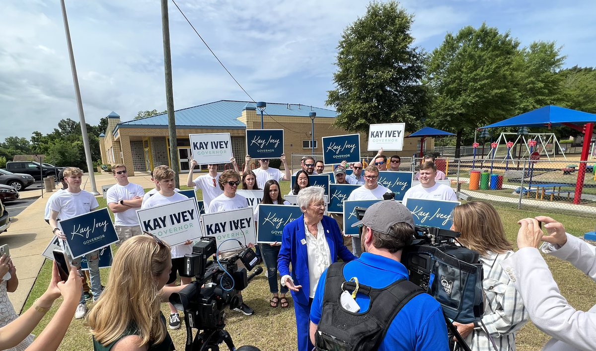 kayiveyforgov's tweet photo. I just cast my vote and I hope you’ll do the same. I ask for your vote — let’s keep Alabama working!  #alpolitics https://t.co/Y9Rpr48jHy