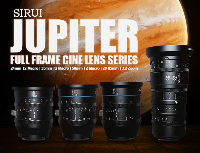 sirui jupiter full frame lens series