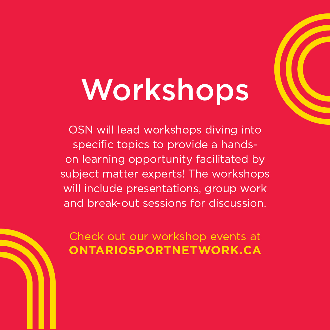 ontsportnetwork's tweet photo. Are you ready to get hands-on knowledge and skills from our very own workshops?

Check out https://t.co/kGaBTsUT45 to learn more about our upcoming workshop events and to register now! https://t.co/woaeNzin2i