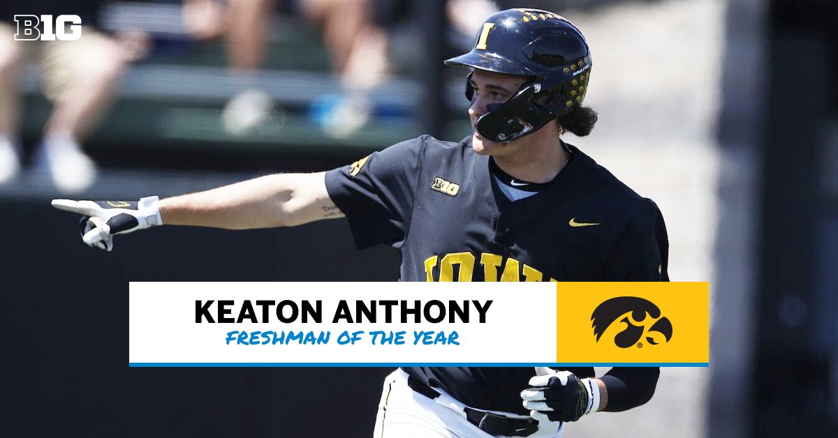 Big Ten Baseball (@b1gbaseball) on Twitter photo Congrats to Keaton Anthony of <a href="/UIBaseball/">Iowa Baseball</a>, the #B1GBaseball Freshman of the Year!
๐๏ธ bit.ly/3PHJRgQ Congrats to Keaton Anthony of <a href="/UIBaseball/">Iowa Baseball</a>, the #B1GBaseball Freshman of the Year!
๐๏ธ bit.ly/3PHJRgQ