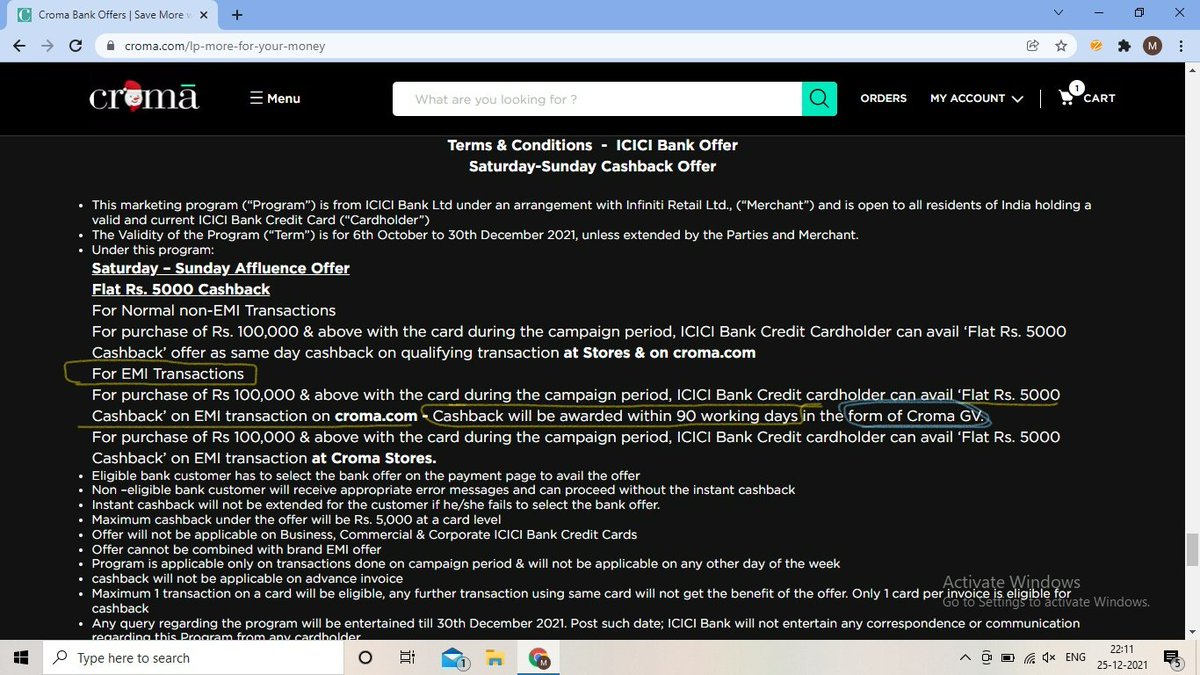 manishlaxkar05's tweet photo. Laptop brought on 25/12/21, I was promised No Cost EMI Cashback of 7801.14 to be credit after 90 days,but still not received. I talked to croma customer care they said that contact ICICI customer care and ICICI Saying contact CROMA
@cromaretail @CromaSupport @ICICIBank_Care https://t.co/hOwIwyQLTm