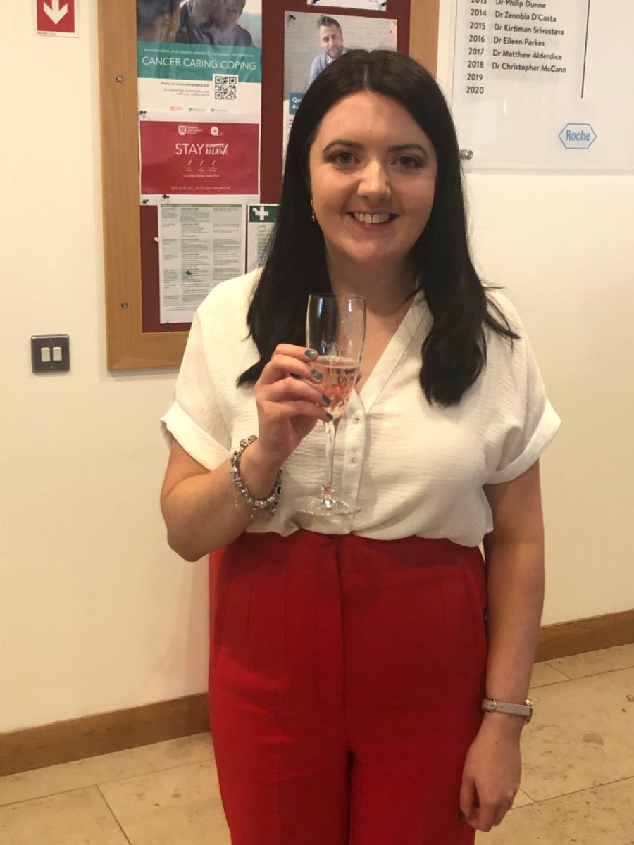 Congratulations Dr <a href="/RoisinMcAvera/">Róisín McAvera</a> on a successful viva defence of your thesis.   It was worth all that hard work - well done
@QubPGJCCR <a href="/LAL_NI/">Leukaemia&LymphomaNI</a>