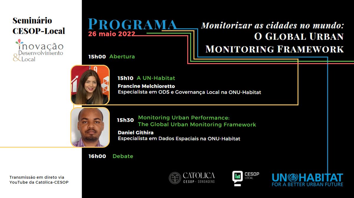 CesopC's tweet photo. 🌐 Nesta quinta-feira
Inovação & Desenvolvimento Local com a UN-Habitat
Inscrições em https://t.co/es3993I1u3
#UNHabitat #UMF #portugal #cesoplocal #redecesoplocal #UCP https://t.co/t3LORdrJNG