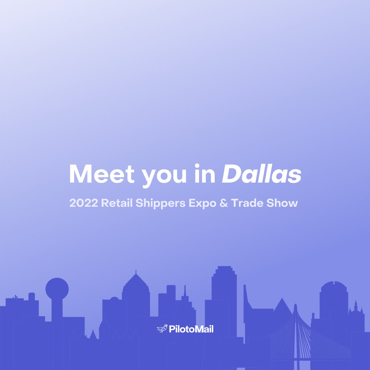 Who is joining PilotoMail at the RS Expo this week? Our excitement is bigger ’n Dallas.

Want to book a demo during the Expo? Save your spot: bit.ly/PMBookADemo.