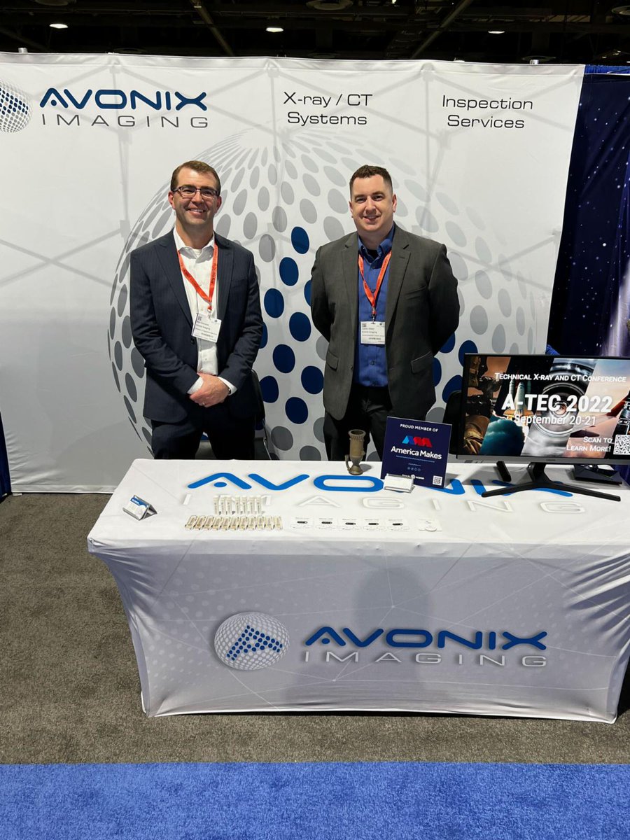 AvonixImaging's tweet photo. Doors are open at Space Tech Expo in Long Beach, CA!  Stop by Booth 7046 for a quick preview of a scanning project we are working on with SLM Solutions on an Additive Manufactured Rocket Motor!

#additivemanufacturing #rocketmotor #xray #computedtomography #3Dscanning #xrayinspe https://t.co/jX3zBBPdmw