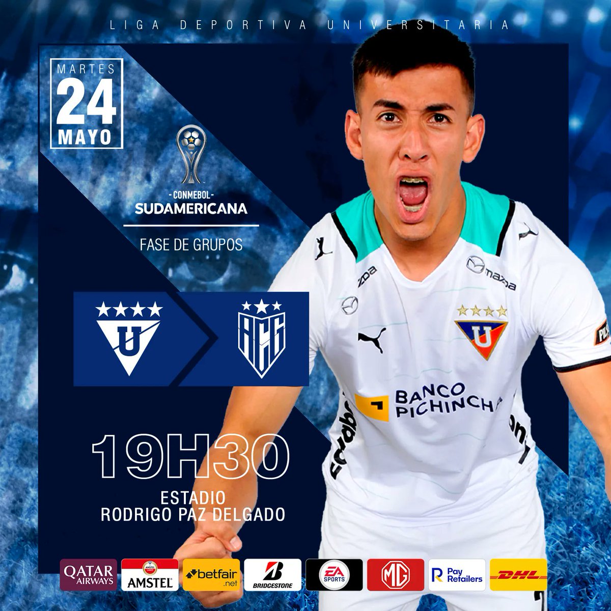 👀 ¡Hoy!
🆚 #LDUvsACG
🏆  #CONMEBOLSudamericana
🏟️ #EstadioRodrigoPaz
🕢 19h30
🗞️ Previa: buff.ly/3wMERia

#VamosLIGA ⚪🔴