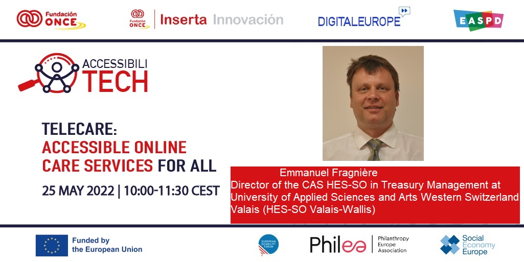 fresno_es's tweet image. ¿Es la teleasistencia accesible e inclusiva para las personas con #discapacidad? 

Emmanuel Fragnière, de @hessovalais, explicará las soluciones innovadoras para mejorar la accesibilidad y calidad de la teleasistencia. 

Regístrate: bit.ly/3NwH7Rr

#Accessibilitech