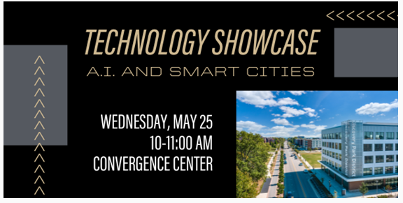 TOMORROW: Celebrating Discovery Park District at Purdue

The A.I. and Smart Cities Technology Showcase kicks off a day full of events. 

FIND OUT MORE: ow.ly/GmBm50JeyXG
#autonomousfuture #startup #Purdue
