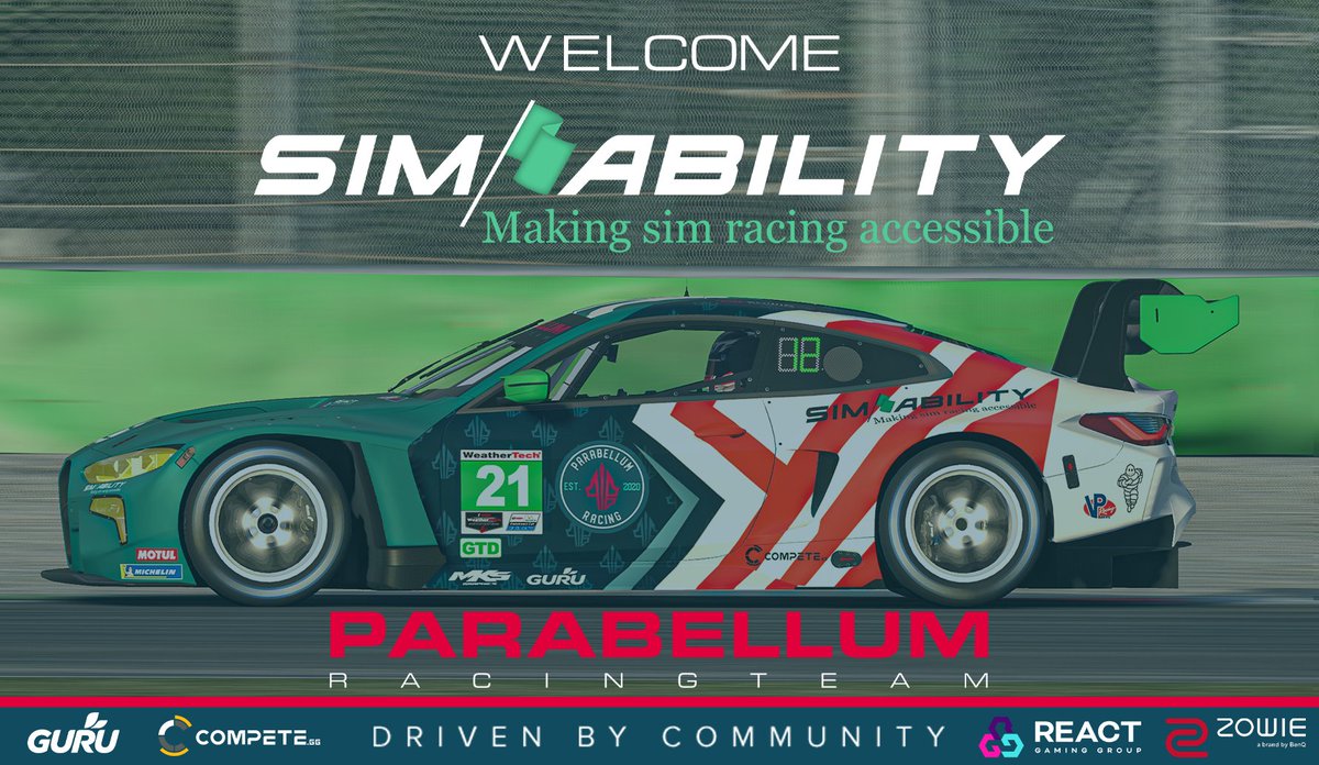 AngrySheepSims's tweet image. We at Parabellum Racing are proud to announce a new partnership with Simability. Providers of sim racing equipment for people with disabilities who want to go beyond using gamepads but need alternatives to standard wheel and pedal set ups. 

Welcome to the Parabellum Family.