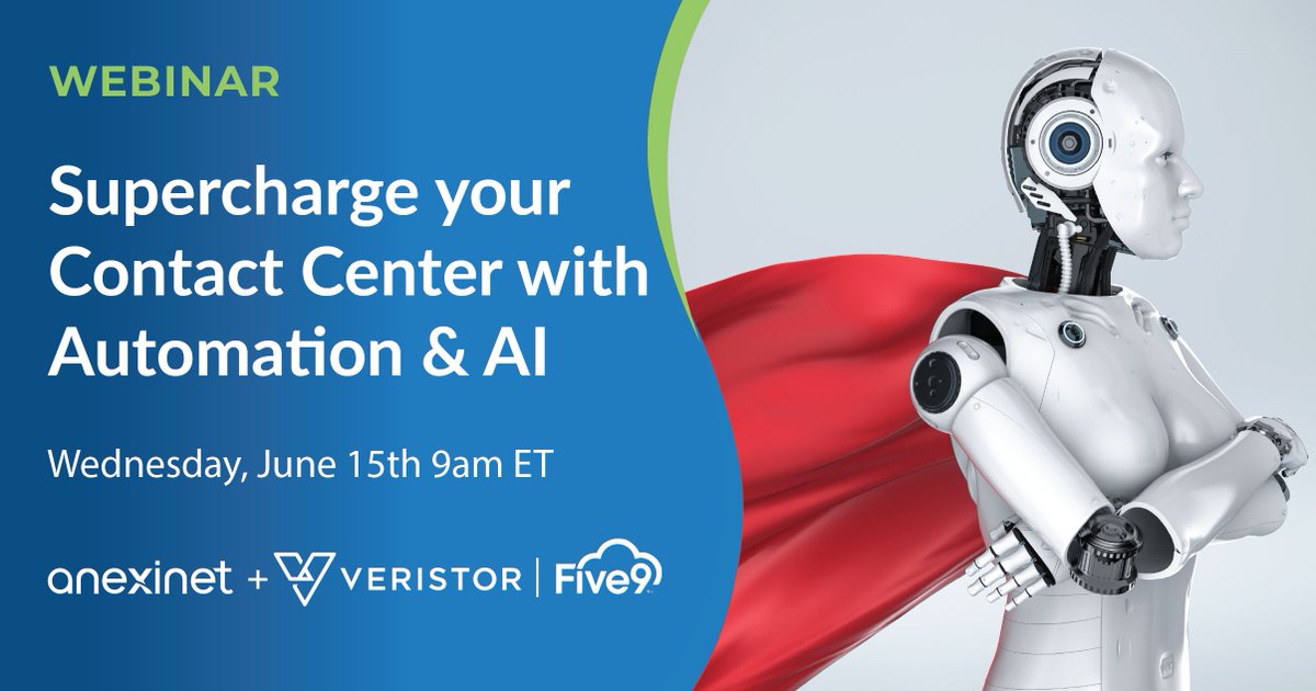 anexinet's tweet photo. With real-time guidance, Agent Assist can automatically guide agents on a variety of topics, such as reminding them of compliance statements and regulatory issues. Join our webinar to learn more today! #anexify #five9 @Five9 #ai #automation
https://t.co/JNdIzfvz4C https://t.co/Ku7J7kxeJP