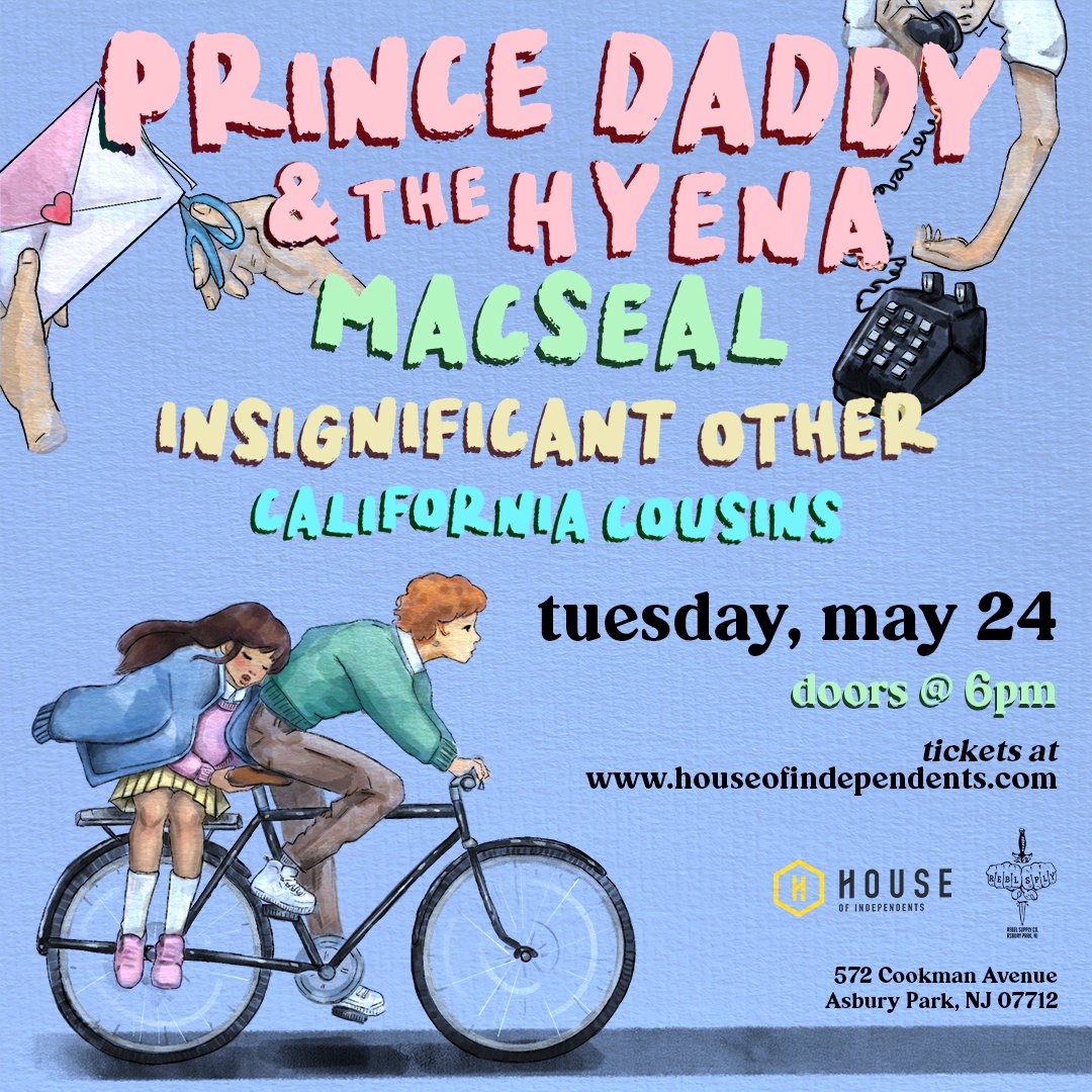 HOIAsburyPark's tweet image. TONIGHT ⚡️⚡️⚡️
Come hang with @Pdaddynthehyena, @macsealband, @insiggybaby and @calicuzns!
Doors @ 6PM 
Tix: loom.ly/7m_rsfs