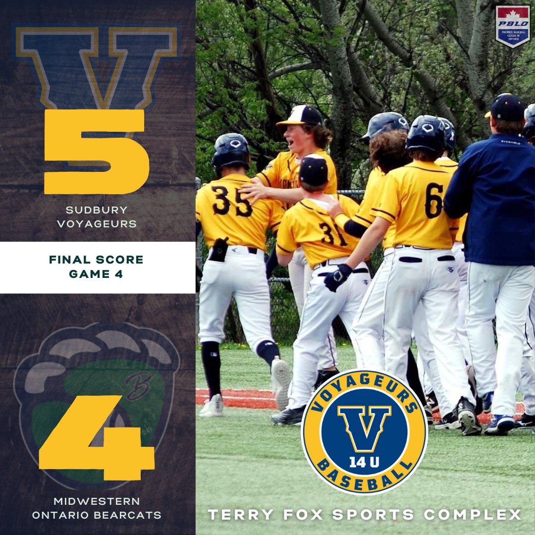 Another great weekend at home! The Vees pull off a 3-1 weekend including a 7th inning walk off win in game 4 thanks to Max Arnold! Good job boys! @ThePBLO #baseball #sudbury #ontario #canada #voyageursbaseball