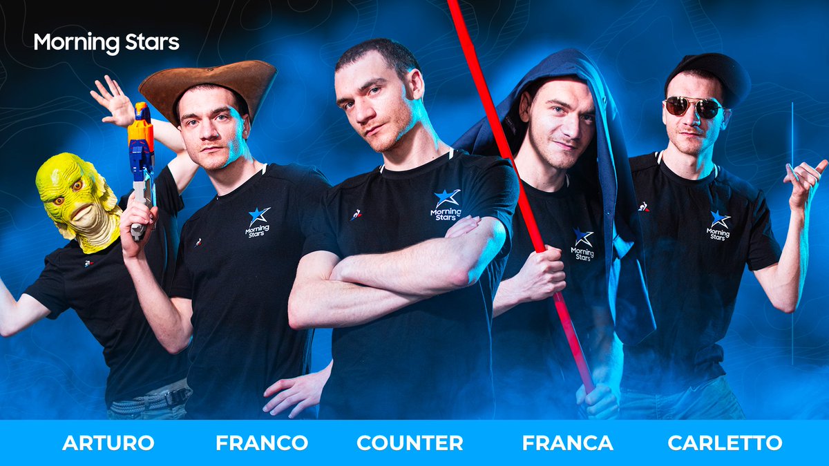 MorningStarsET's tweet photo. We're glad to announce our new #SummerSplit line up 🥳🥳🥳

🏹 @CounterLoL 
🌴 @CounterLoL 
🛡️ @CounterLoL 
🔝 @CounterLoL 
🧙‍♂️ @CounterLoL 

@PGEsportsIT #LeagueOfLegends 

*Pending @CoachTrapLOL approval* https://t.co/DdLCGgDuec