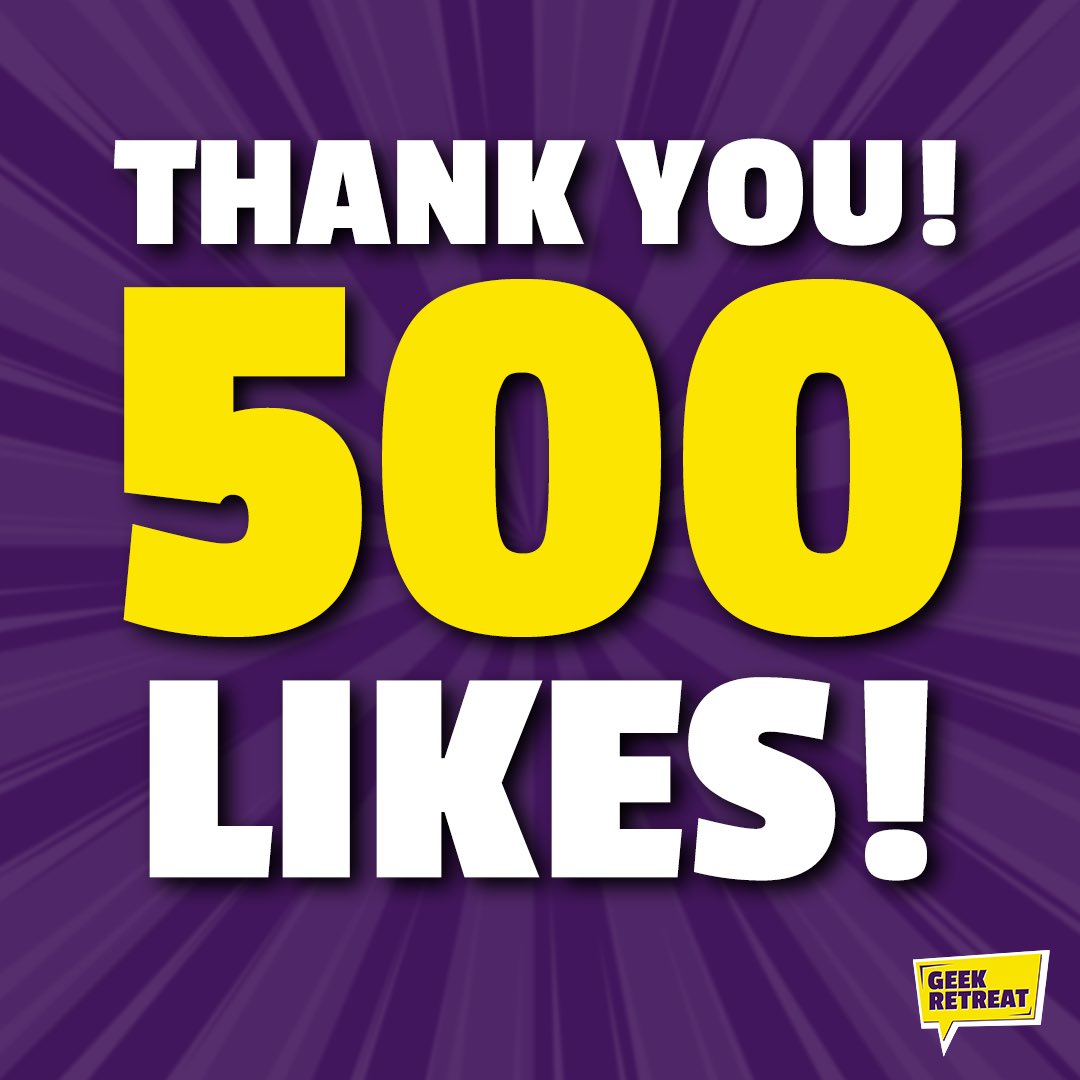 GeekBarnsley's tweet photo. We’ve done it, 500 likes on our Facebook page. A massive thank you again for everyone’s support so far. We said in our previous post we will have a surprise in store, maybe even 2, when we hit 500 likes

#geekretreatbarnsley #geekretreat #barnsleyisbrill #barnsley https://t.co/Owt3A6eIsx