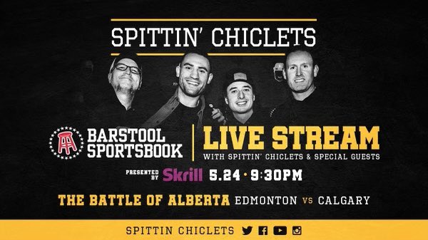 RearAdBsBlog's tweet photo. Join @spittinchiclets for the Battle of Alberta tonight. https://t.co/EOCgaoXM90