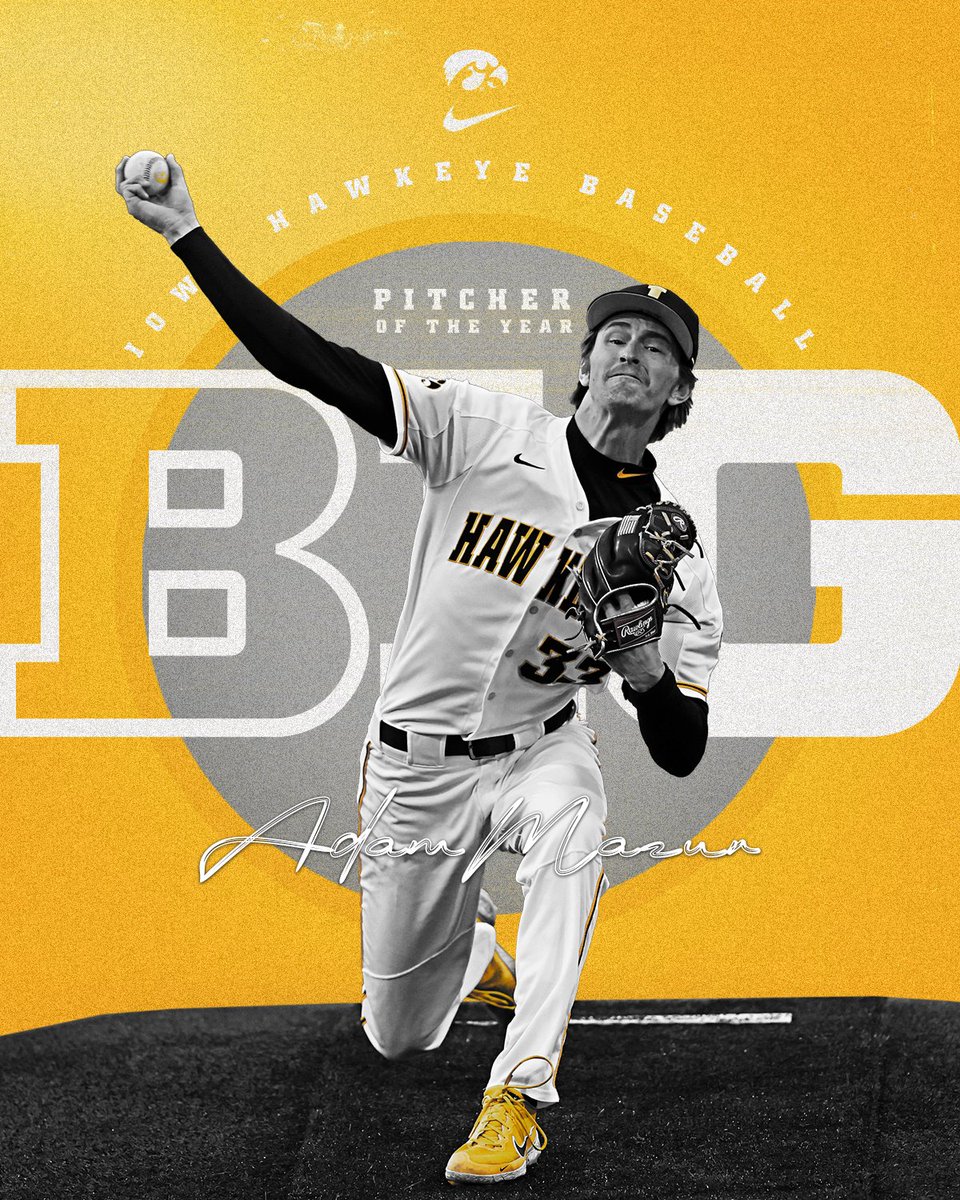 Iowa Baseball (@uibaseball) on Twitter photo The #Hawkeyes have ๐๐ฎ๐ฐ๐ธ-๐ฎ-๐๐ฎ๐ฐ๐ธ Big Ten Pitchers of the Year!
Congrats <a href="/AdamMazur21/">Adam Mazur</a>!!
#Hawkeyes | bit.ly/39PWx4x The #Hawkeyes have ๐๐ฎ๐ฐ๐ธ-๐ฎ-๐๐ฎ๐ฐ๐ธ Big Ten Pitchers of the Year!
Congrats <a href="/AdamMazur21/">Adam Mazur</a>!!
#Hawkeyes | bit.ly/39PWx4x