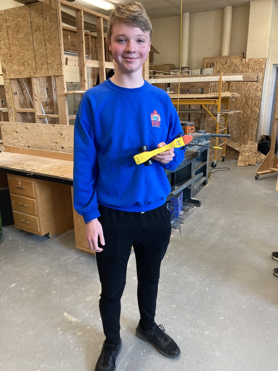 The winner of the fastest  Design and Fab co2 race car is our German international student..Jonathan.  I’m sure he’ll have a successful future at BMW!!