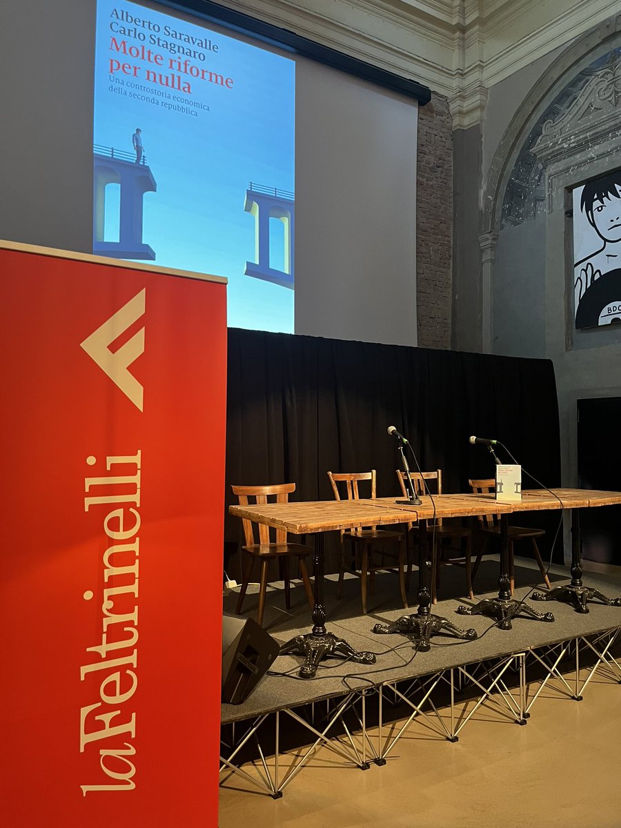 Fra poco con @LaFeltrinelli per la presentazione di “Molte riforme per nulla” di Alberto Saravalle e Carlo Stagnaro.

Sarà attivo il servizio bar a cura di @SanteriaMilano