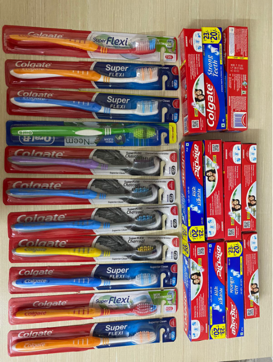 Ilightcomms's tweet photo. Free dental supplies by I light global for distribution tomorrow to migrant children.
Thanks to our volunteer Ms. Anagha Kabra
#ILightGlobal #dentalcare #NGO #Social #Health #EducationForAll https://t.co/G7z0H6sNRP