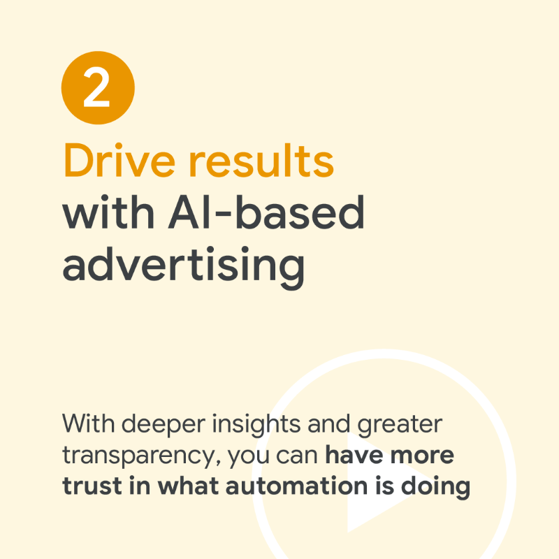 GoogleAds's tweet photo. ✅ A more immersive Search experience
✅ Deeper insights into automation
✅ Privacy-safe measurement you can trust

Check out all the product announcements from #GML2022 → https://t.co/fxoshxUvm2