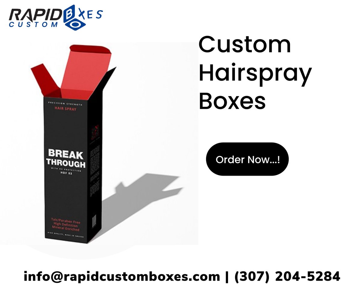 rapidcb's tweet image. Customized Hairspray Boxes with Printing and Packaging at the best Wholesale Price are best for your business.

📦 bit.ly/3sQOhIw
📧 info@rapidcustomboxes.com
📞 (307) 204-5284
📍 Wyoming, United State

#RapidCustomBoxes #CustomBoxes #CustomPackaging #cosmeticbrands