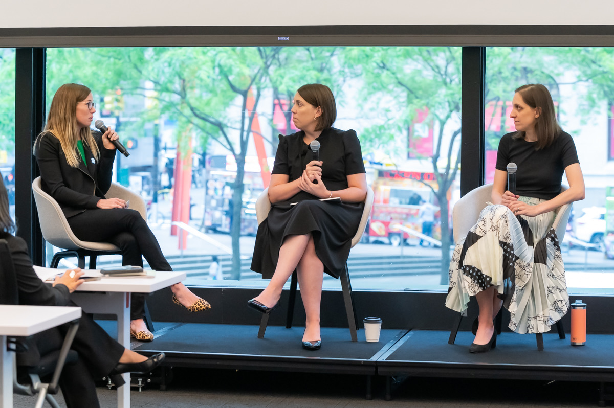 Susan Lorenez- Fisher and @erinjfarber discuss strategies for communicating and disclosing ESG goals, purpose, and progress with stakeholders in a session moderated by <a href="/CECPtweets/">CECP</a>’ <a href="/KTLeas/">Katie Leasor</a>  #CECPSummit